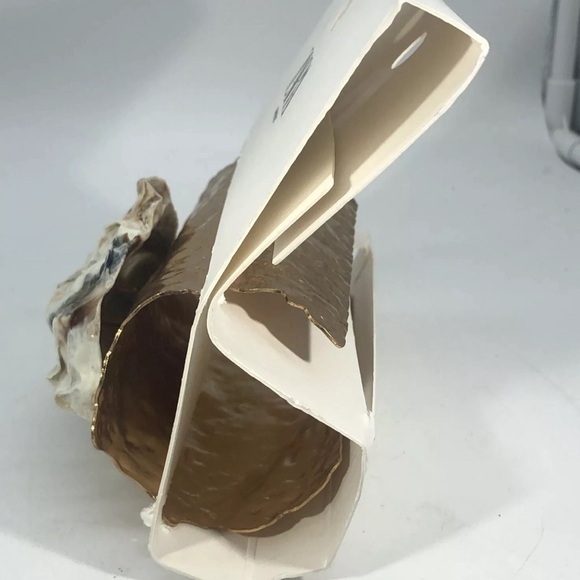 ZARA GOLD MAXI RESIN SEASHELL AND METAL BRACELET LIMITED EDITION NWT SOLD OUT 🔥 - Picture 7 of 9